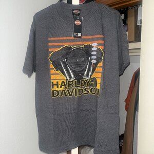 Chi-Town Harley-Davidson Fat Bob/Chicago Dog Shirt (Large)